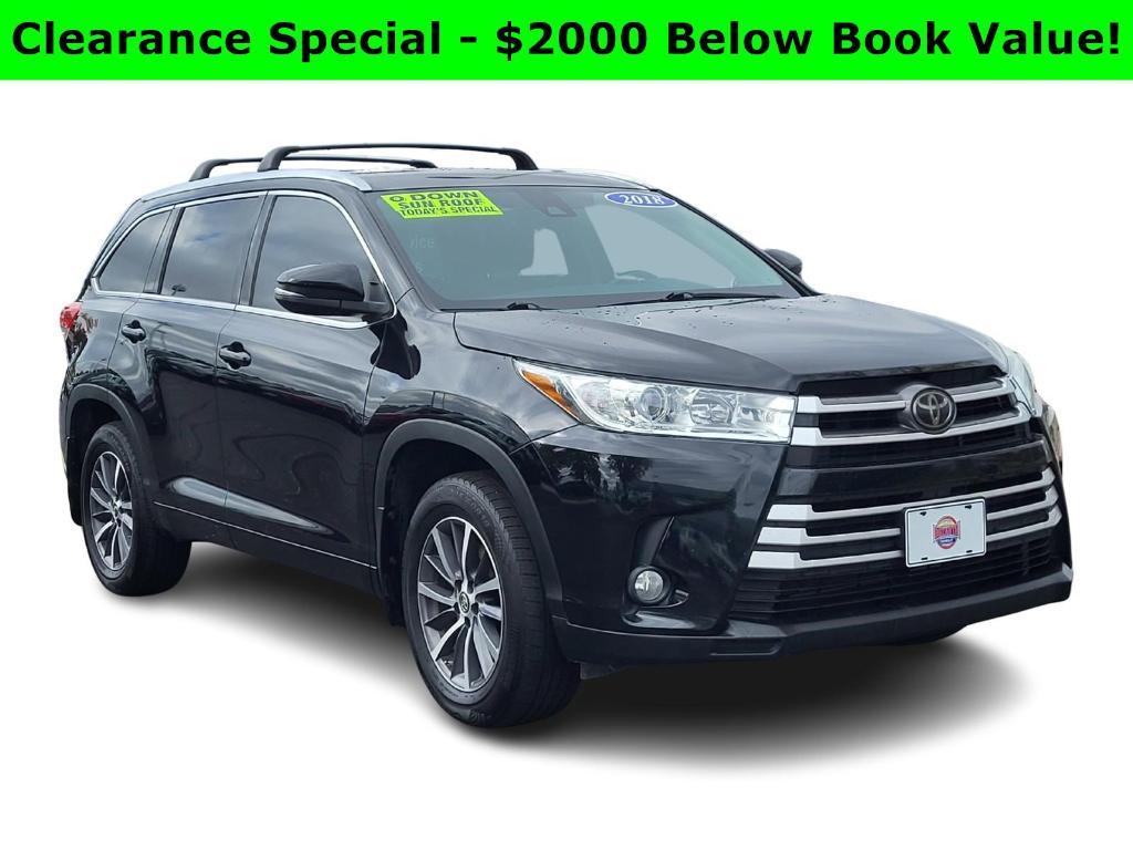 used 2018 Toyota Highlander car, priced at $20,000