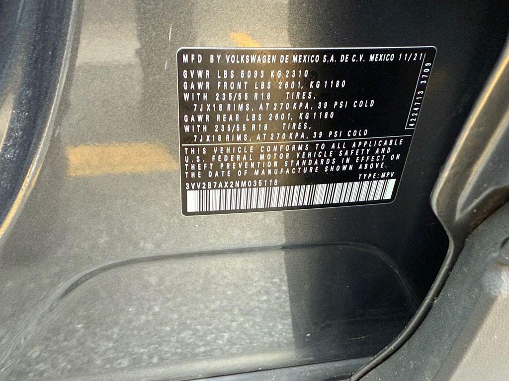 used 2022 Volkswagen Tiguan car, priced at $20,000