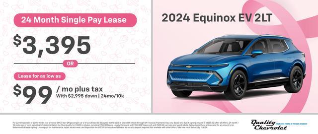 new 2024 Chevrolet Equinox EV car, priced at $35,245