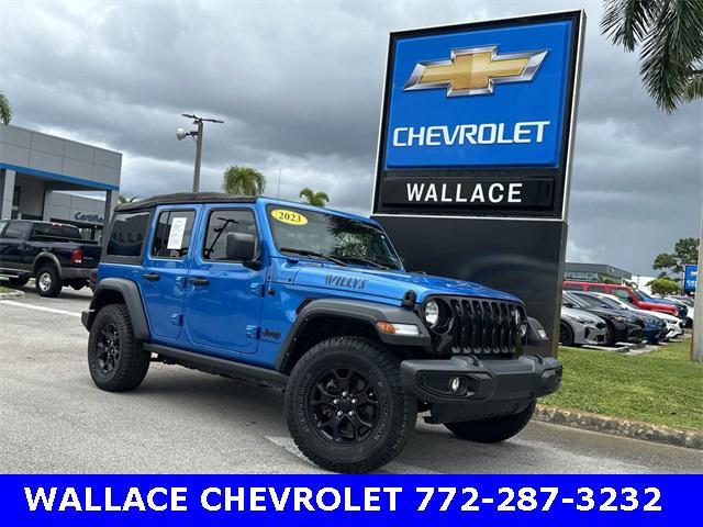 used 2023 Jeep Wrangler car, priced at $28,885