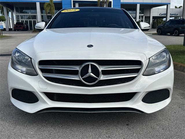 used 2018 Mercedes-Benz C-Class car, priced at $16,985