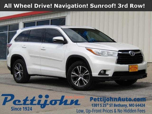 used 2016 Toyota Highlander car, priced at $15,000