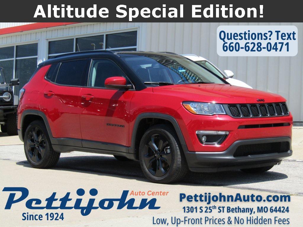 used 2021 Jeep Compass car, priced at $17,900