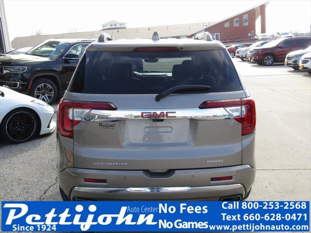 used 2022 GMC Acadia car, priced at $35,500