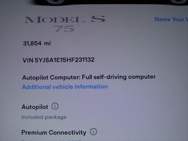 used 2017 Tesla Model S car, priced at $24,999