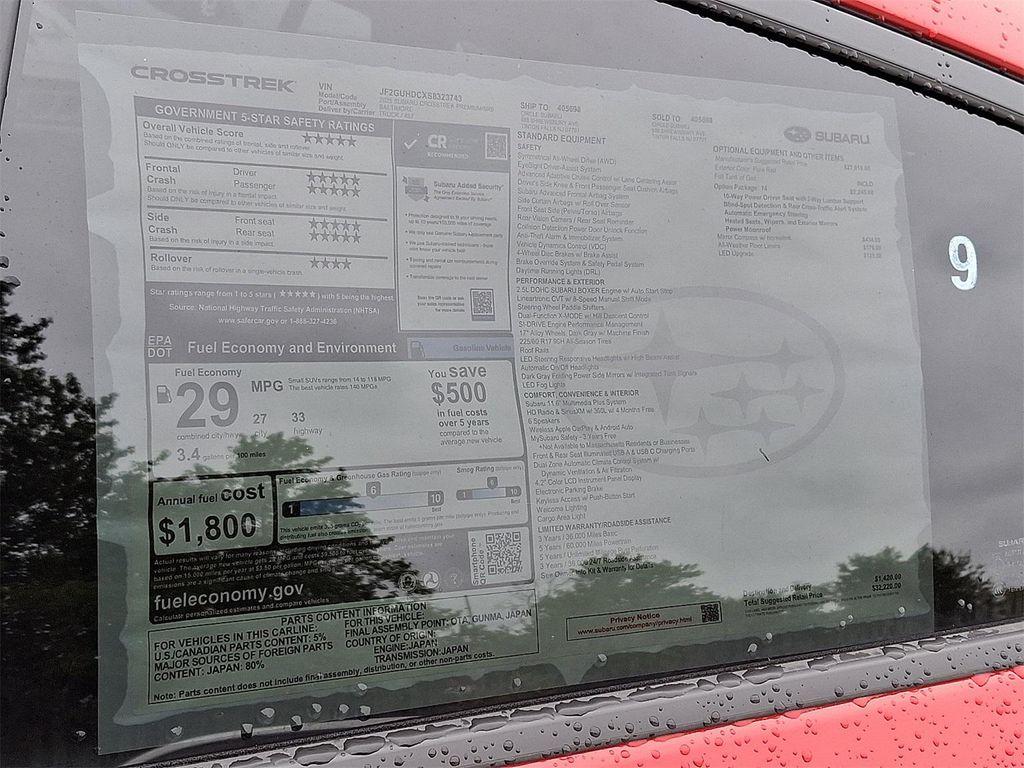 new 2025 Subaru Crosstrek car, priced at $29,965