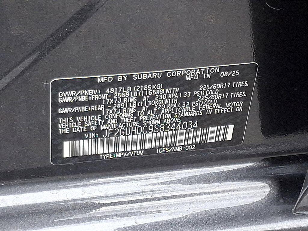 new 2025 Subaru Crosstrek car, priced at $29,953