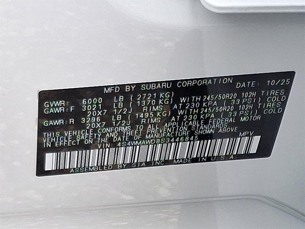 new 2025 Subaru Ascent car, priced at $51,168