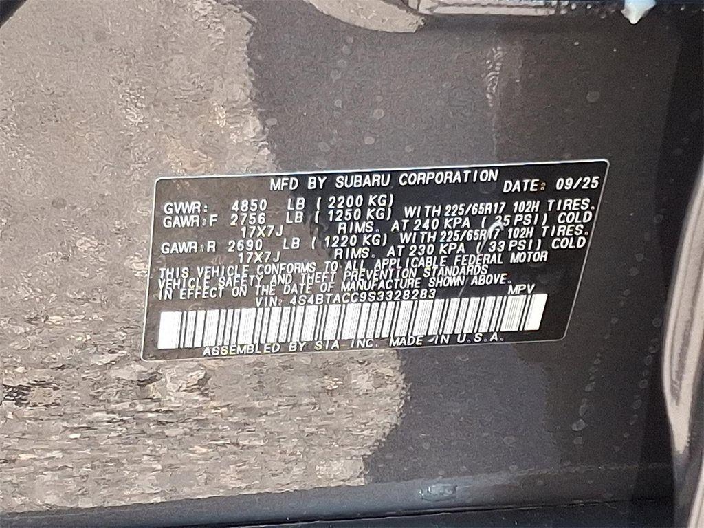 new 2025 Subaru Outback car, priced at $33,093