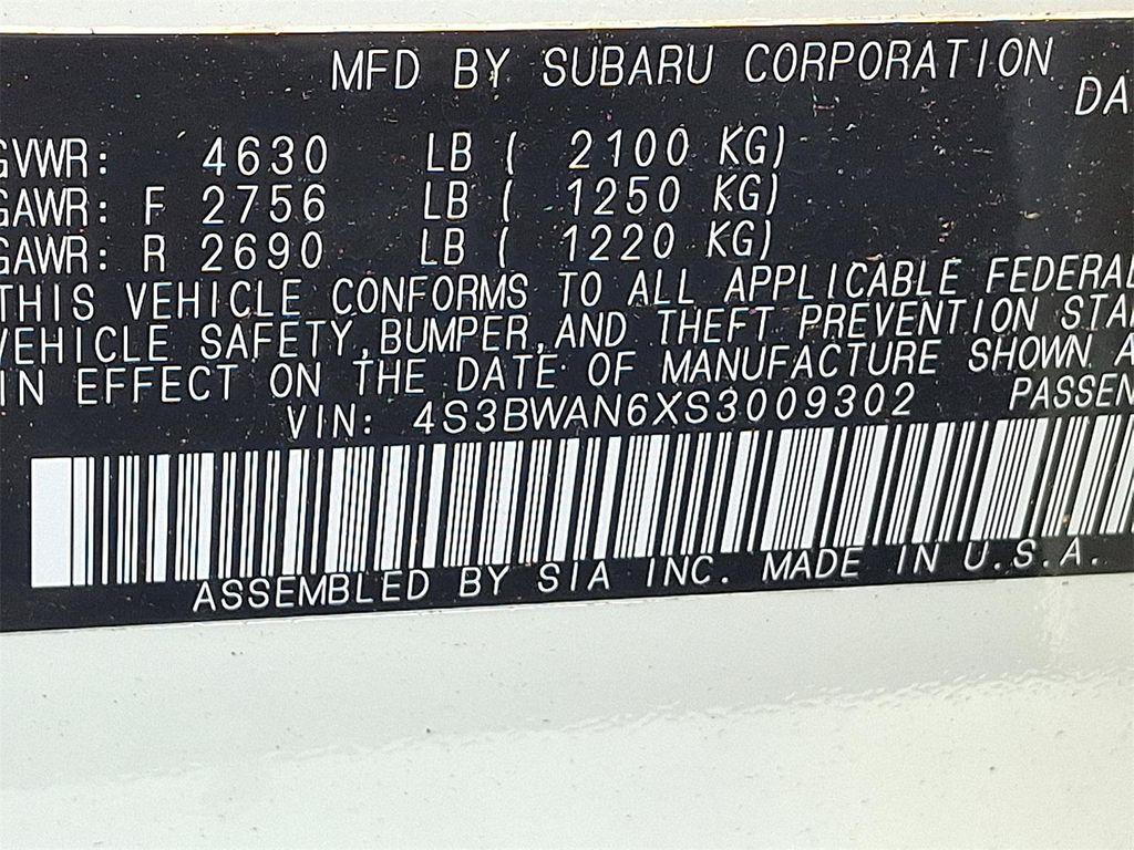 new 2025 Subaru Legacy car, priced at $36,375