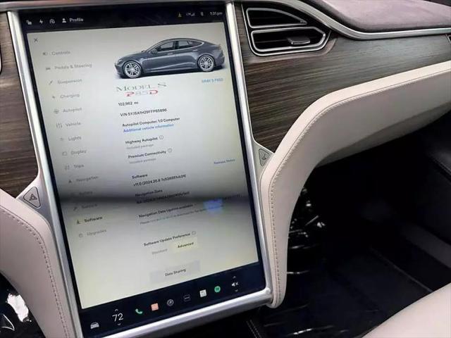 used 2015 Tesla Model S car, priced at $20,900