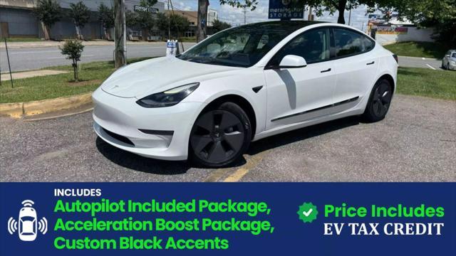 used 2021 Tesla Model 3 car, priced at $16,997