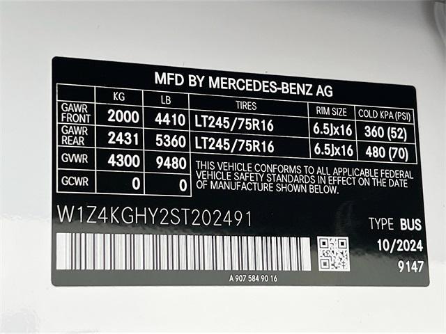 new 2025 Mercedes-Benz Sprinter 2500 car, priced at $77,086