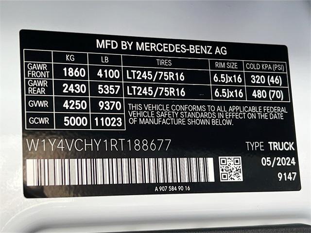new 2024 Mercedes-Benz eSprinter 2500 car, priced at $81,296