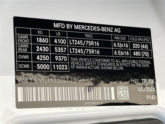 new 2024 Mercedes-Benz eSprinter 2500 car, priced at $71,296