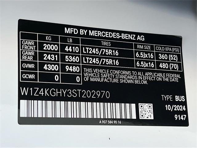new 2025 Mercedes-Benz Sprinter 2500 car, priced at $77,086