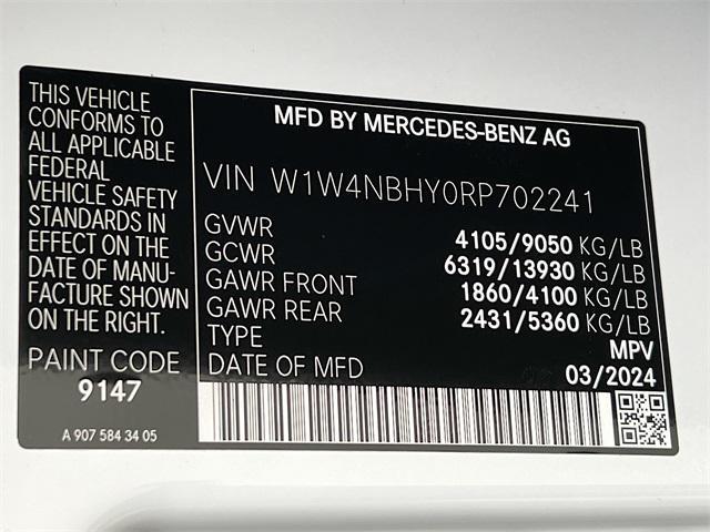 new 2024 Mercedes-Benz Sprinter 2500 car, priced at $63,062