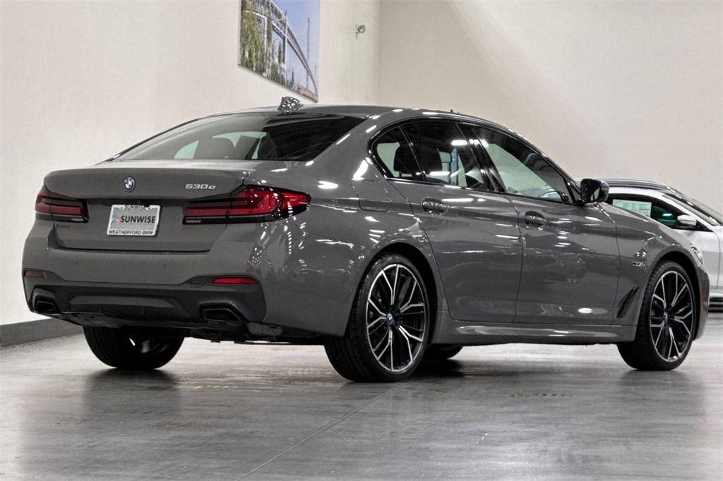 used 2022 BMW 530e car, priced at $40,000