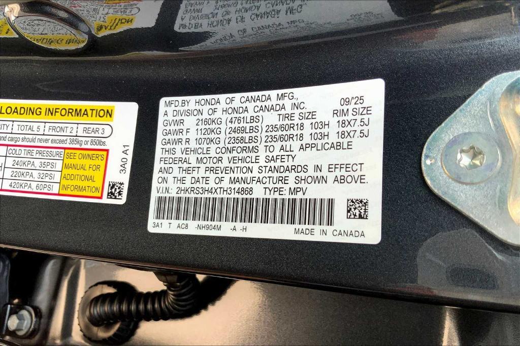 new 2026 Honda CR-V car, priced at $33,144