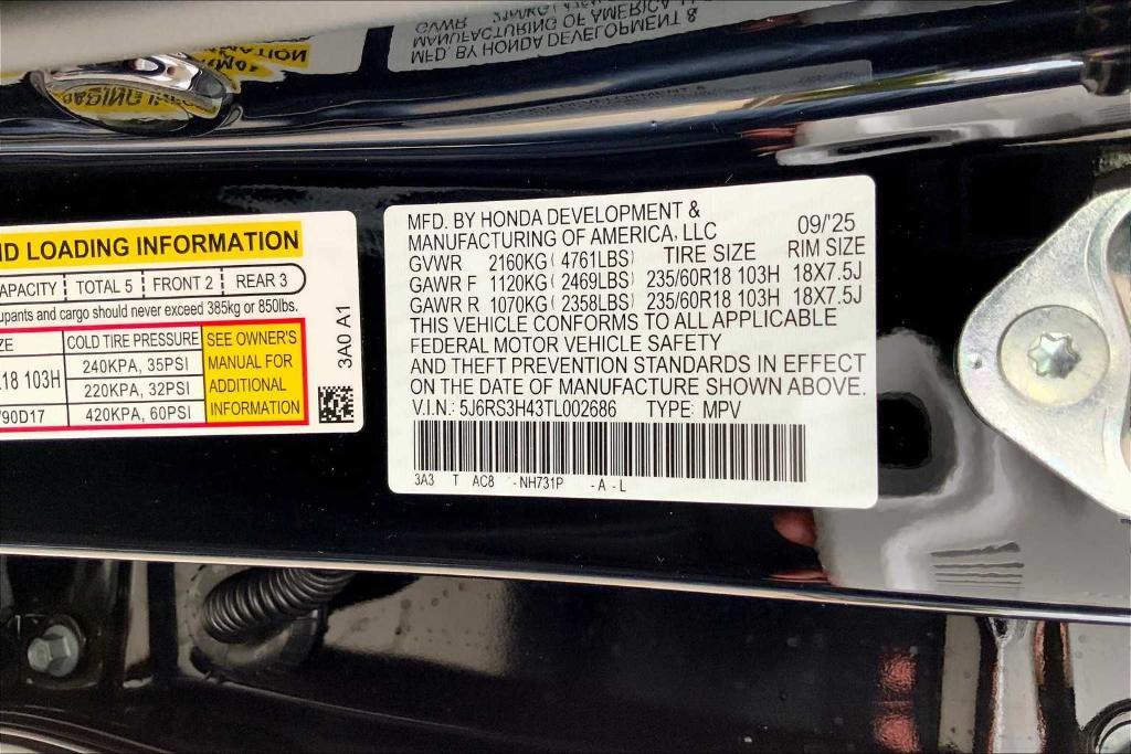 new 2026 Honda CR-V car, priced at $33,144