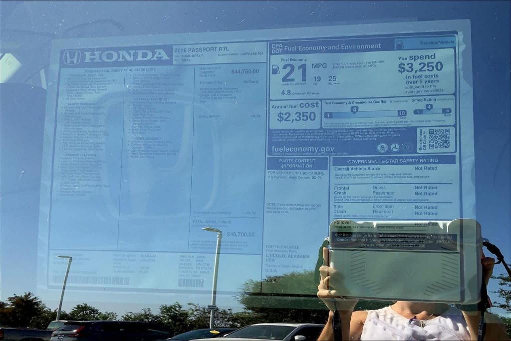 new 2026 Honda Passport car, priced at $46,700