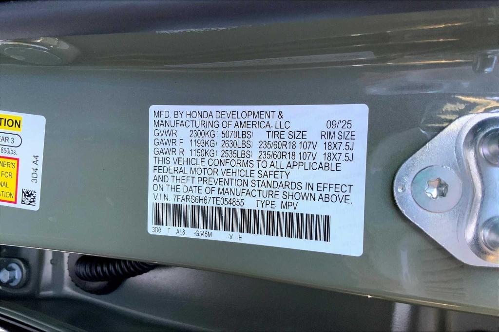 new 2026 Honda CR-V Hybrid car, priced at $38,694