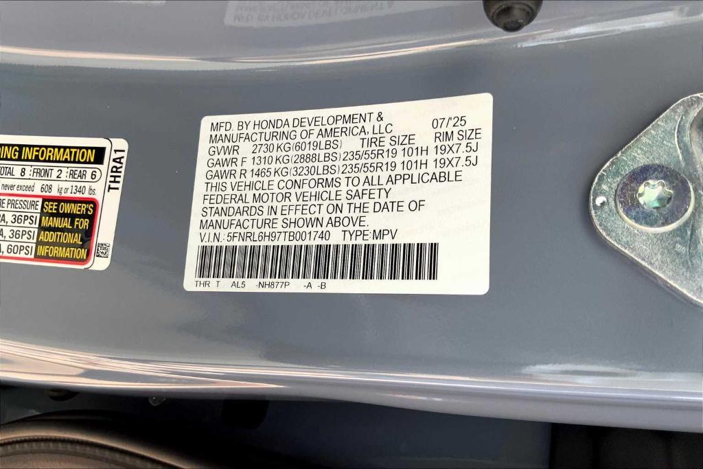 new 2026 Honda Odyssey car, priced at $53,600