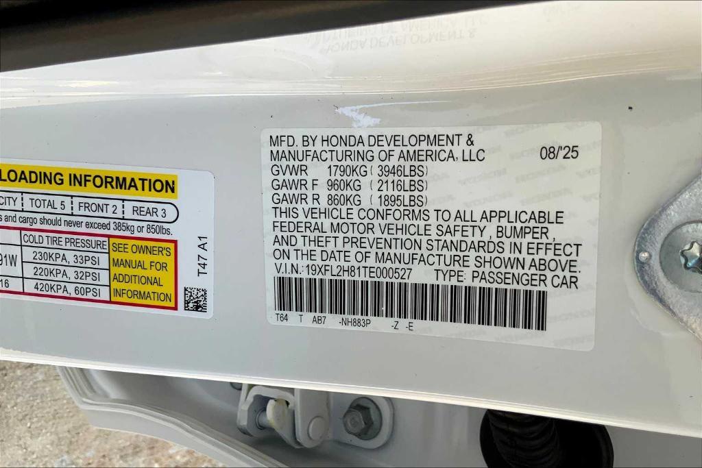 new 2026 Honda Civic car, priced at $28,120