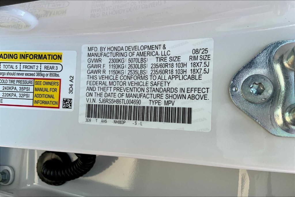 new 2026 Honda CR-V Hybrid car, priced at $38,694