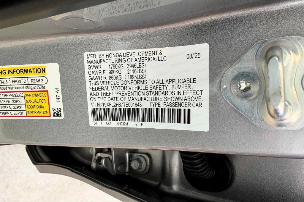 new 2026 Honda Civic car, priced at $27,685