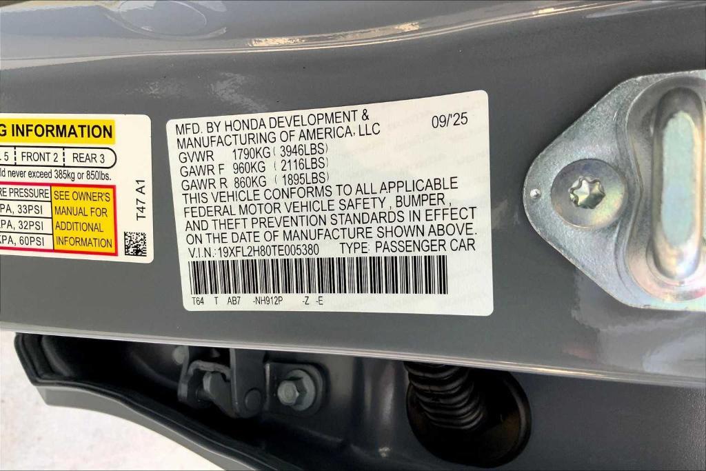 new 2026 Honda Civic car, priced at $28,120