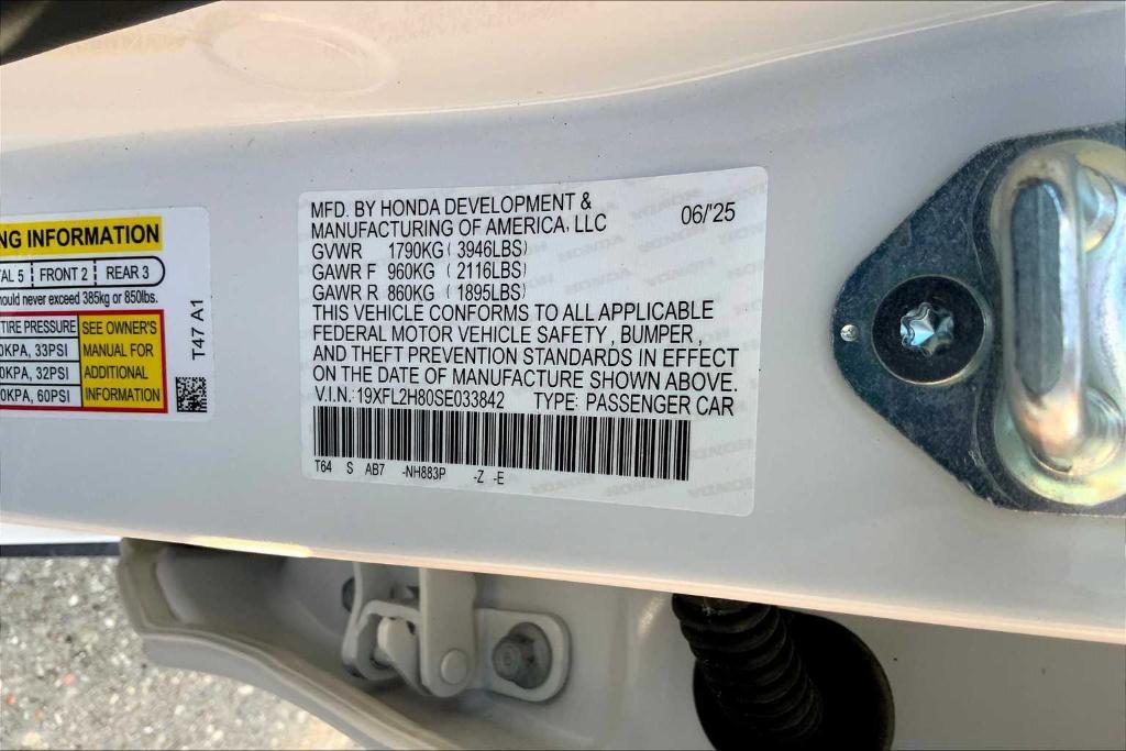 new 2025 Honda Civic car, priced at $27,800