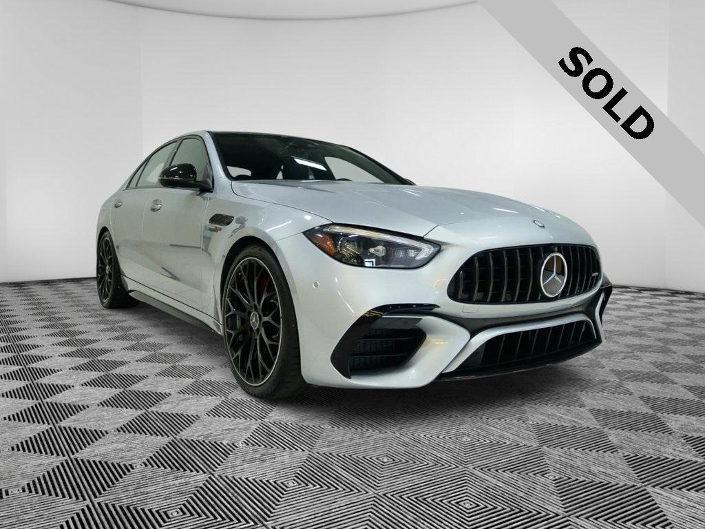 used 2024 Mercedes-Benz AMG C 63 car, priced at $69,894