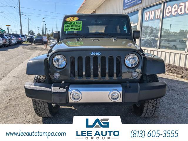 used 2015 Jeep Wrangler Unlimited car, priced at $18,500