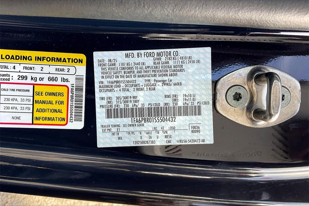 new 2025 Ford Mustang car, priced at $75,973