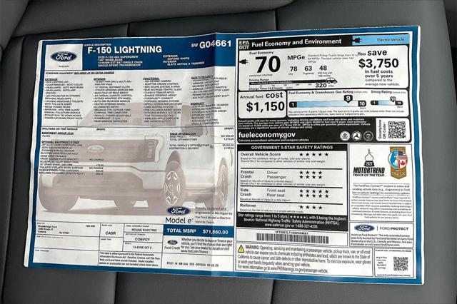 new 2025 Ford F-150 Lightning car, priced at $66,377