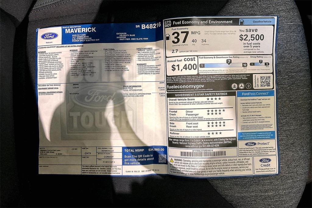 new 2025 Ford Maverick car, priced at $31,528