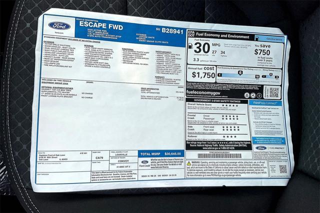 new 2025 Ford Escape car, priced at $27,575