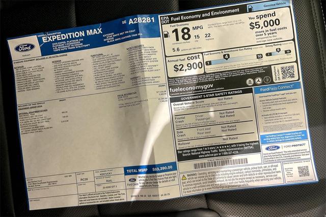 new 2025 Ford Expedition Max car, priced at $83,390