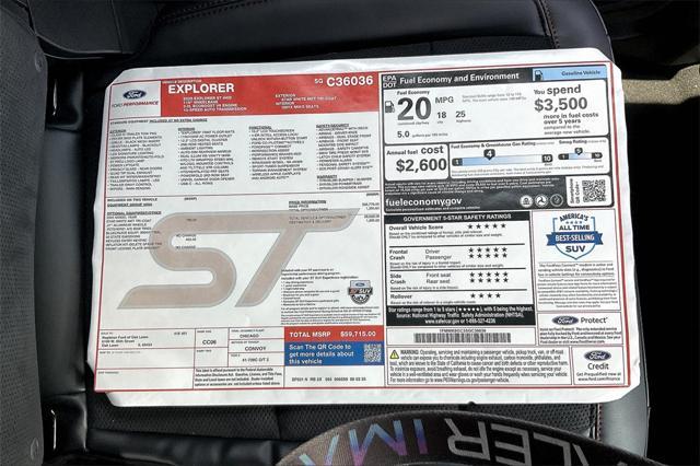new 2025 Ford Explorer car, priced at $55,204