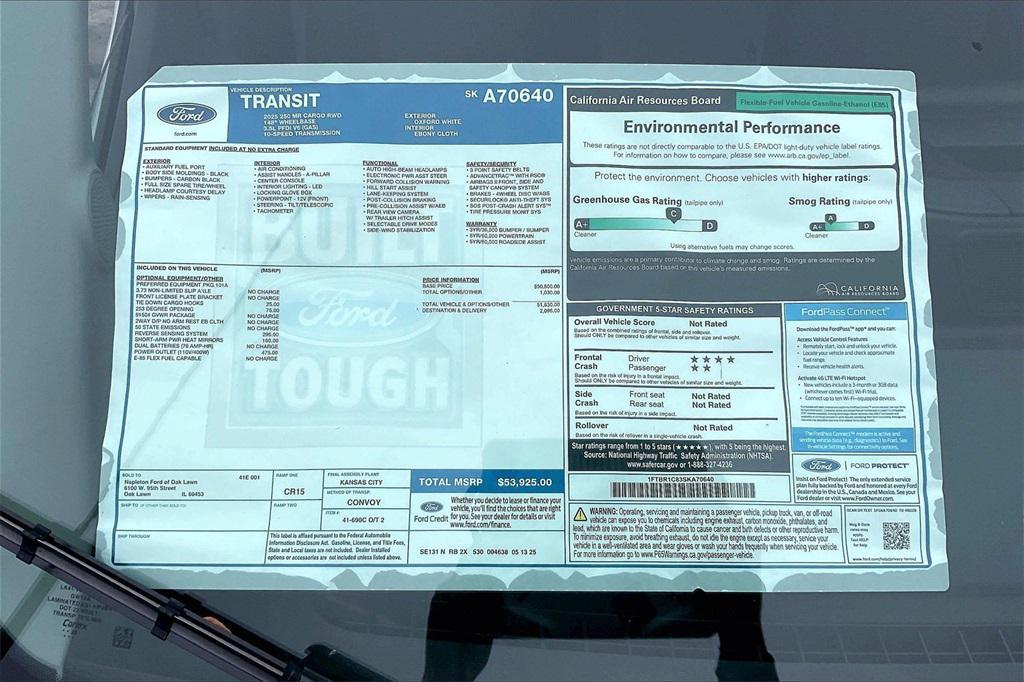 new 2025 Ford Transit-250 car, priced at $49,898