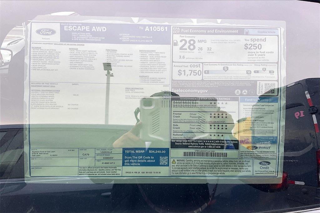 new 2026 Ford Escape car, priced at $34,240