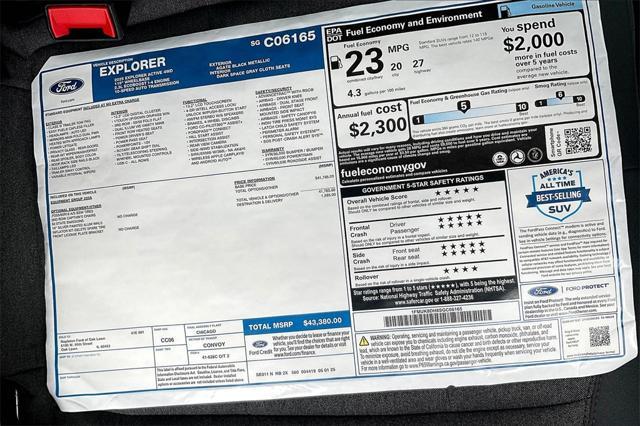 new 2025 Ford Explorer car, priced at $39,347