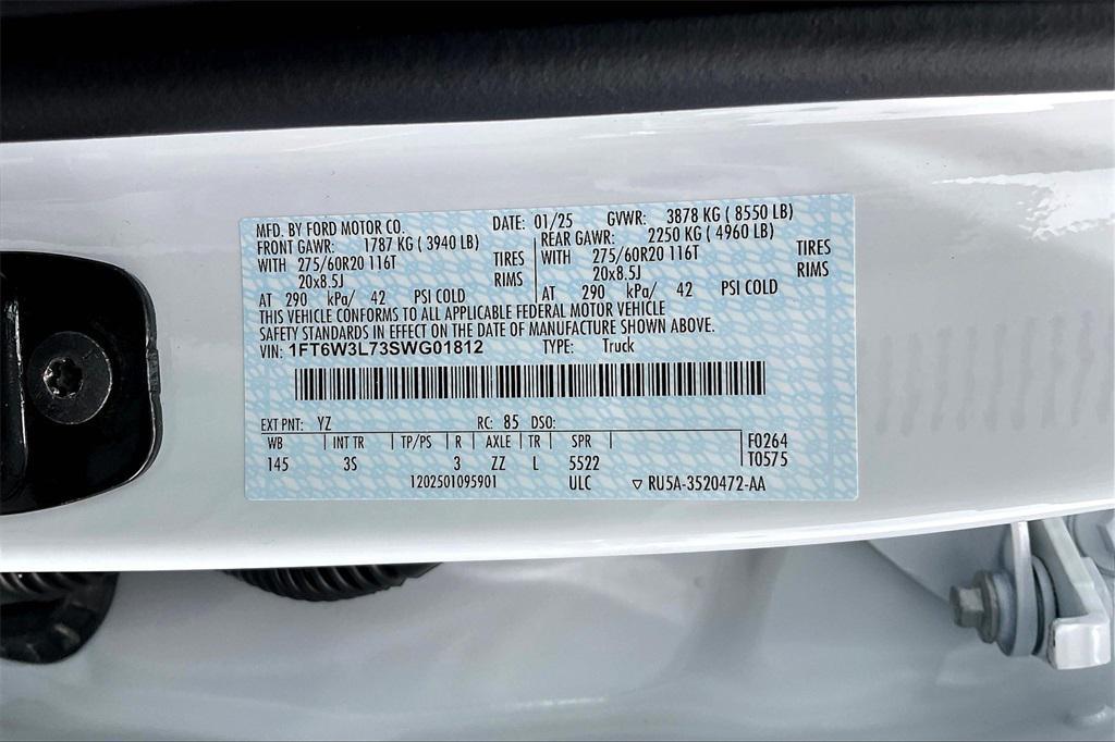 new 2025 Ford F-150 Lightning car, priced at $65,110