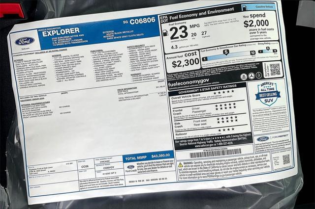 new 2025 Ford Explorer car, priced at $39,347