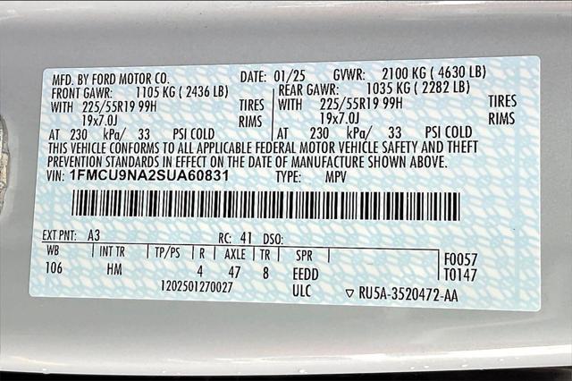 new 2025 Ford Escape car, priced at $35,686
