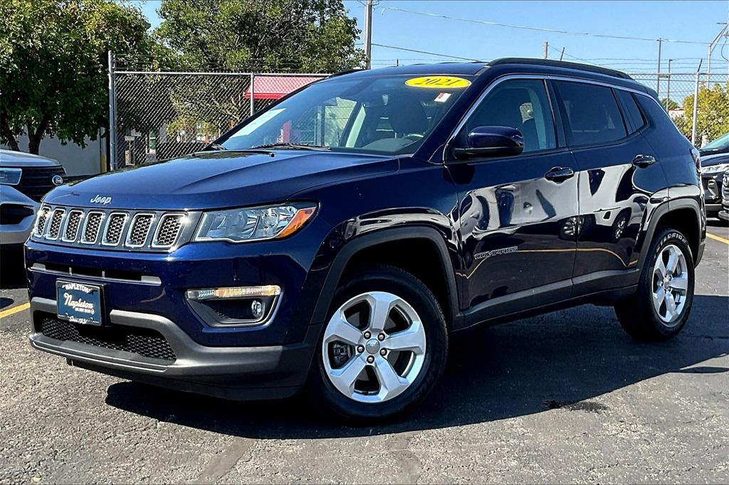 used 2021 Jeep Compass car, priced at $17,440