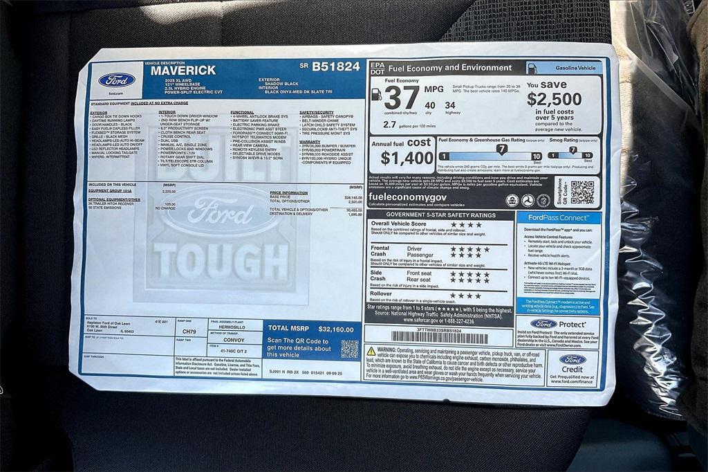 new 2025 Ford Maverick car, priced at $30,262