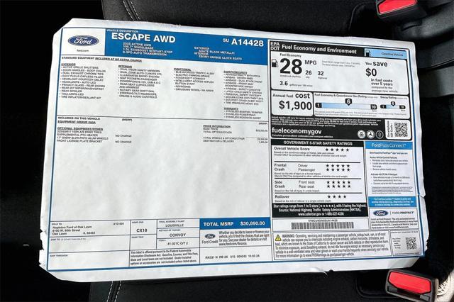 new 2025 Ford Escape car, priced at $27,524