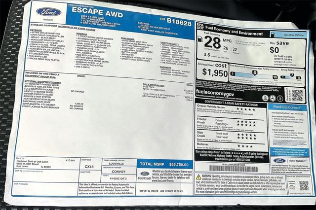 new 2024 Ford Escape car, priced at $30,325